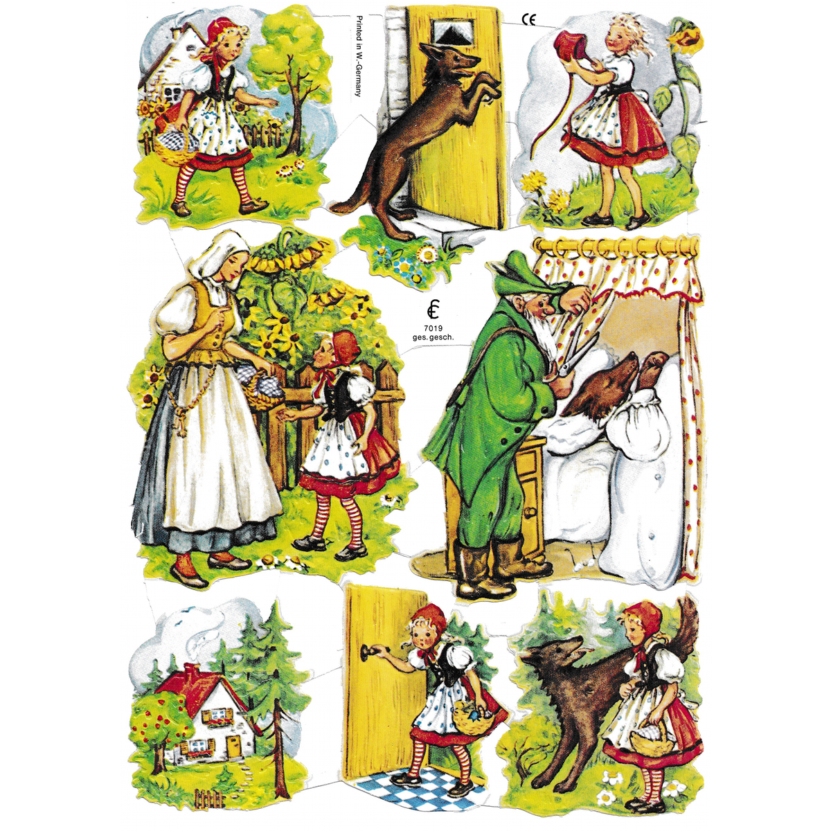 Die Cut Paper Scraps - Red Riding Hood | 37 image 0