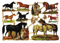 Vintage Lithography Sheet Horses | 287 image 0