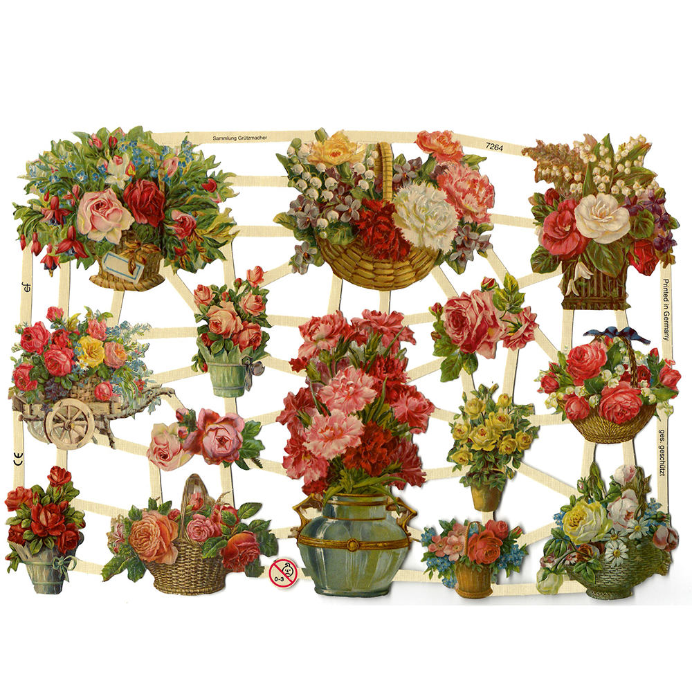 Paper Scraps | Die Cut | Lithograph Vintage Style Sheet #171