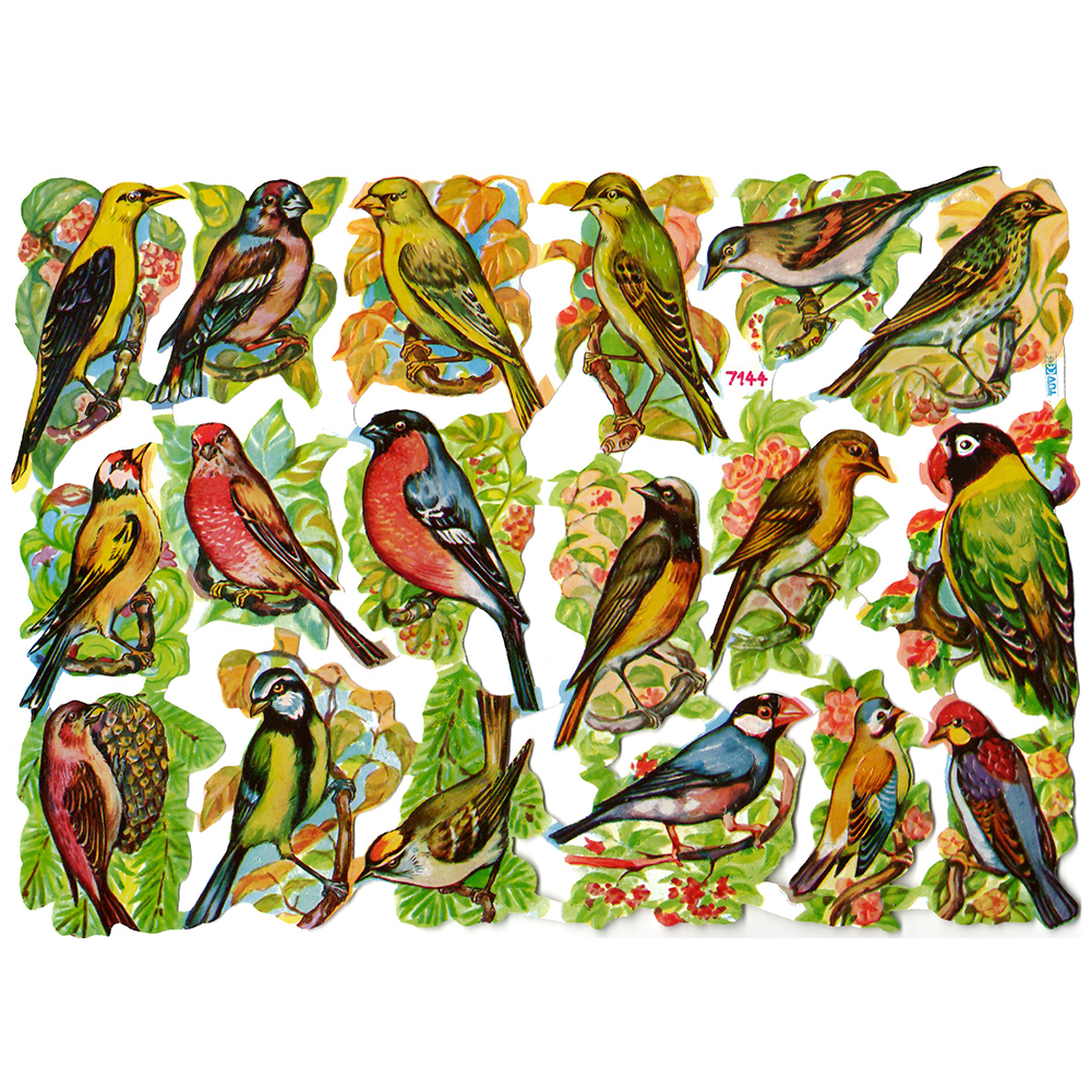 Paper Scraps | Die Cut | Lithograph Vintage Style Sheet #197