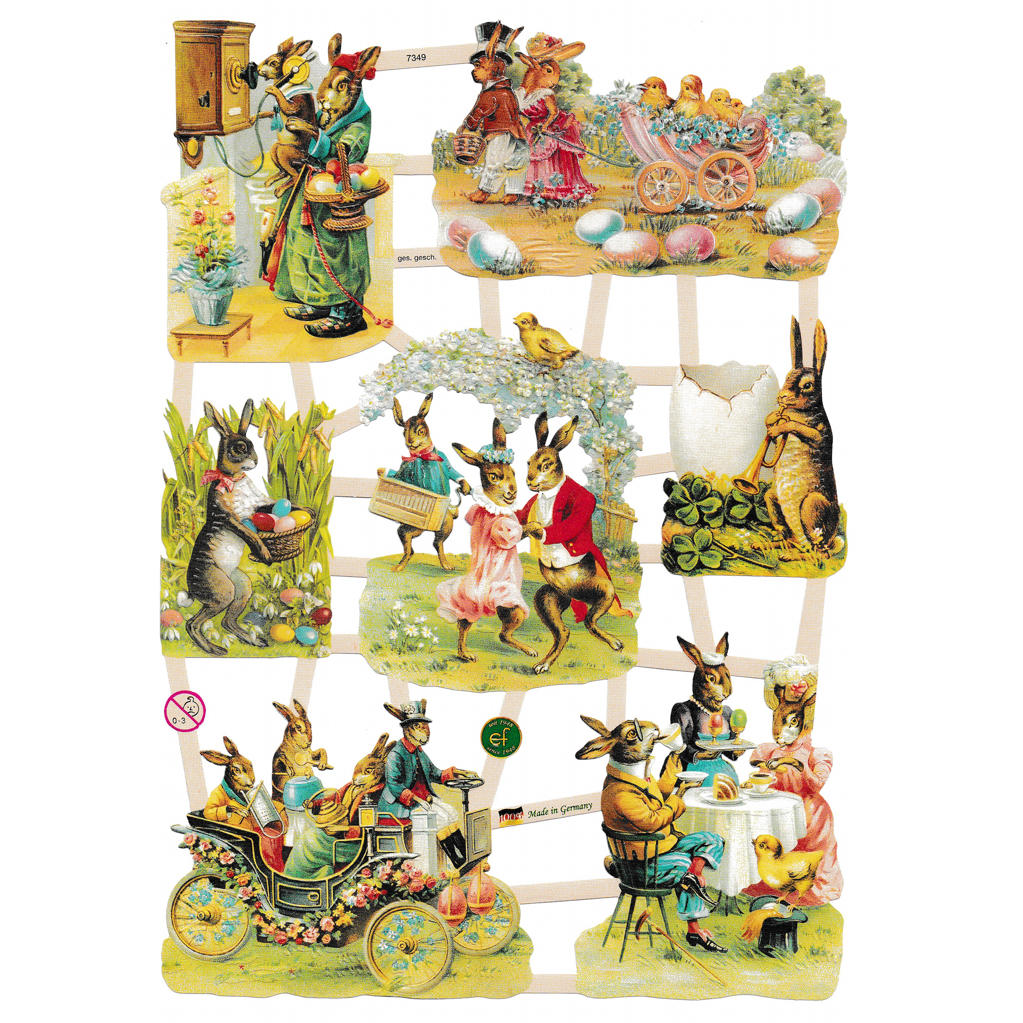 Vintage Lithography Sheet Easter  | 75 image 0