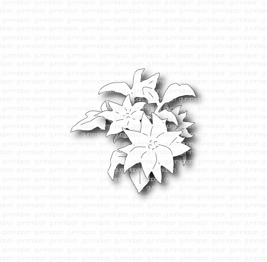 Gummiapan - Poinsettia