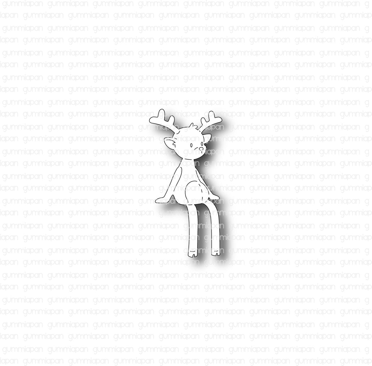 Gummiapan - Sitting Reindeer