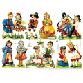Paper Scraps | Die Cut | Lithograph Vintage Style Sheet  #222