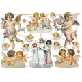 Vintage Lithography Sheet Angels Cherubs | 130 image 0