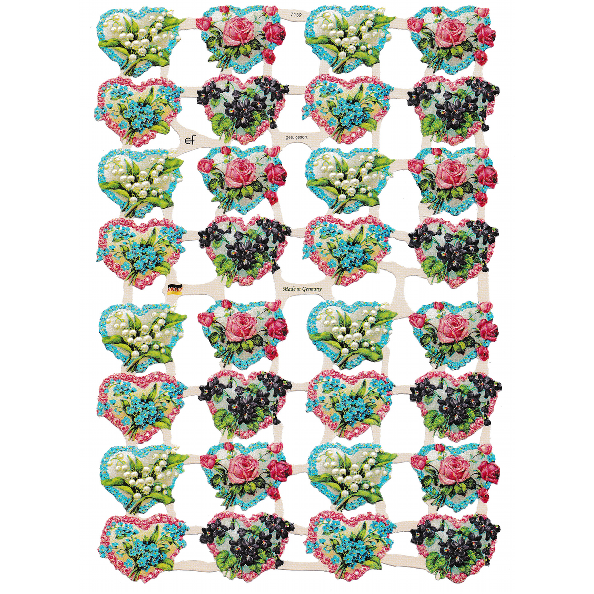 Paper Scraps | Die Cut | Lithograph Vintage Style Sheet #25
