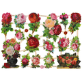 Vintage Lithography Sheet Flowers | 139 image 0