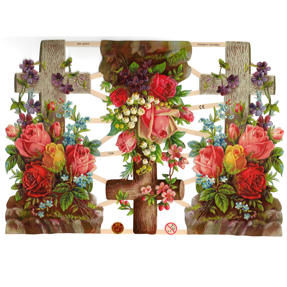 Paper Scraps | Die Cut | Lithograph Vintage Style Sheet  #265