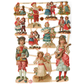 Paper Scraps | Die Cut | Lithograph Vintage Style Sheet  #270