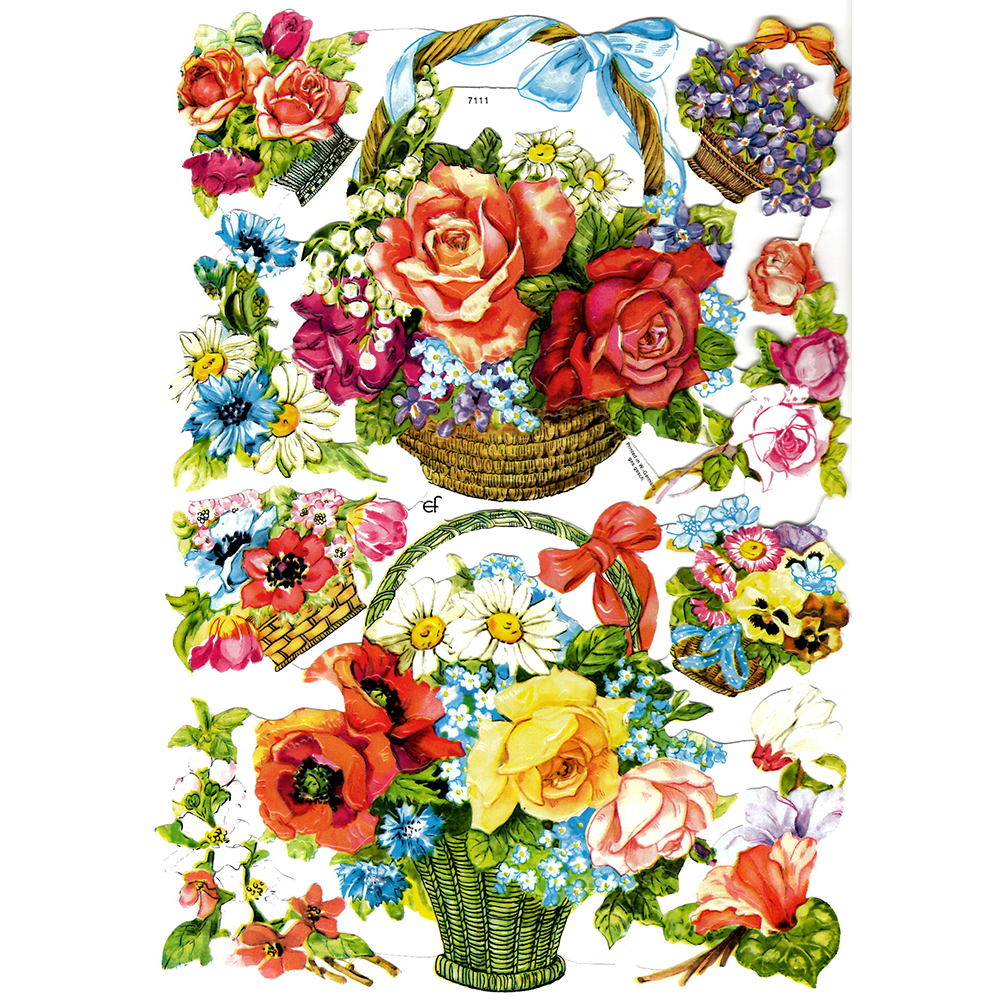 Paper Scraps | Die Cut | Lithograph Vintage Style Sheet  #334