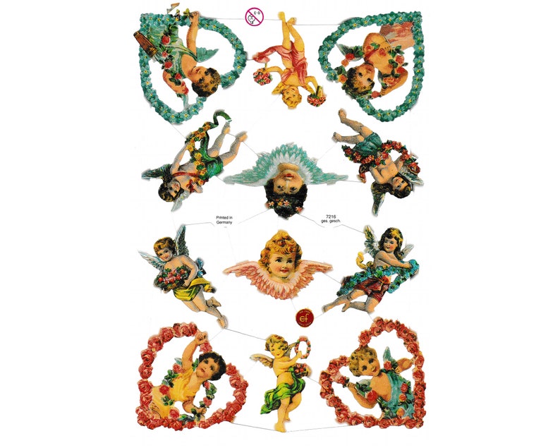 Vintage Lithography Angels | 174 image 0
