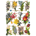 Vintage Lithography Sheet Flowers | 109 image 0