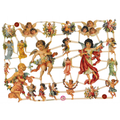 Vintage Lithography Sheet Angels Cherubs | 82 image 0