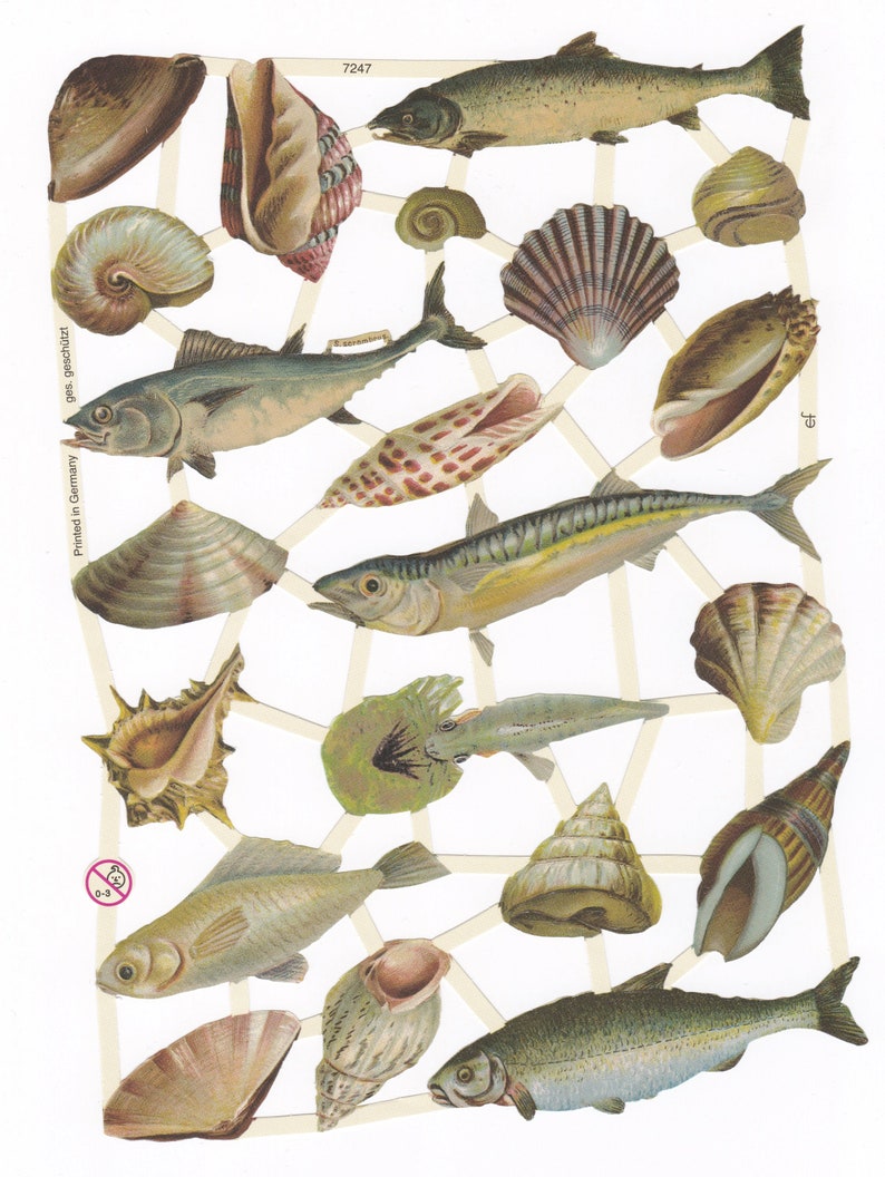 Vintage Lithography Sheet Animals | 154 image 0