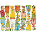 Vintage Lithography Sheet Flowers | 110 image 0