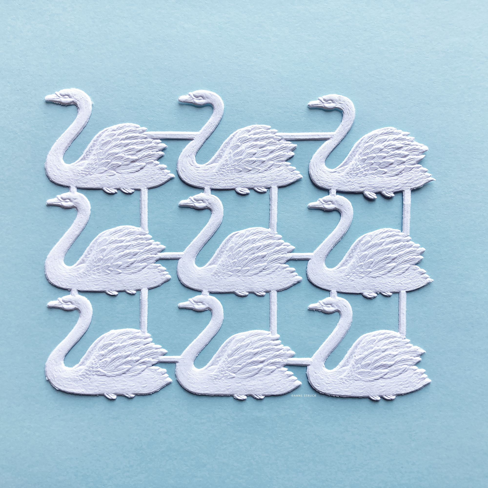 Dresden Ornaments - White Swans image 0