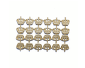 Dresden Ornaments - 24 Gold Crowns image 0