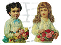 German Paper Scrap Victorian Girl and Boy  | 331 image 0