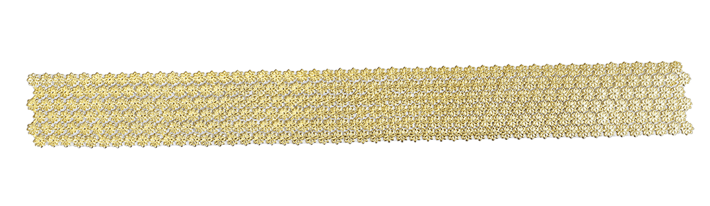Dresdner Ornaments -6 Flower Trims Gold | DO10 image 1