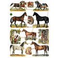 Vintage Lithography Sheet Horses | 112 image 0