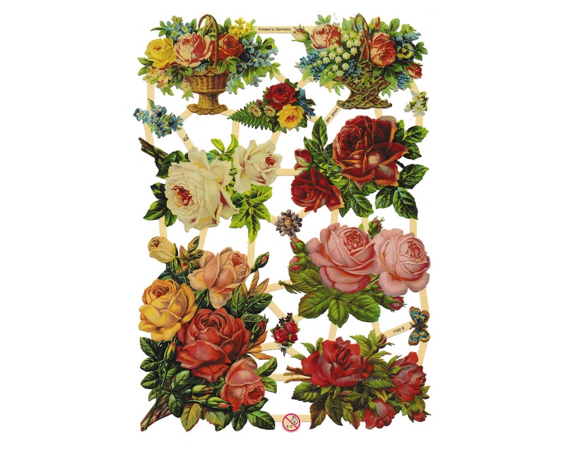 Die Cut Paper Scraps – Roses | 54 image 0