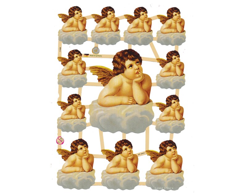 Vintage Lithography Sheet Angels | 324 image 0