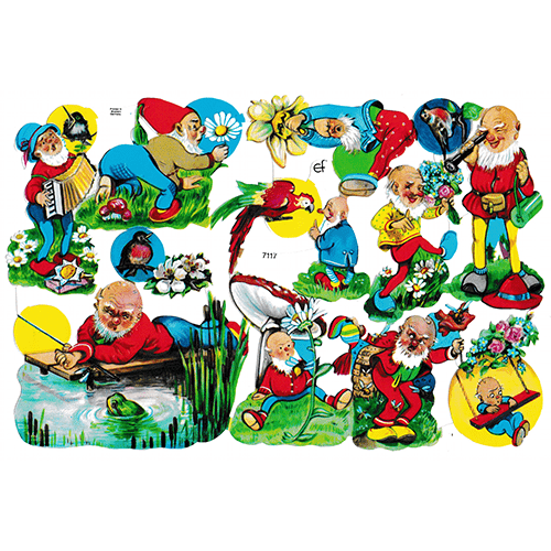 Die Cut Paper Scraps - Dwarfs | 33 image 0