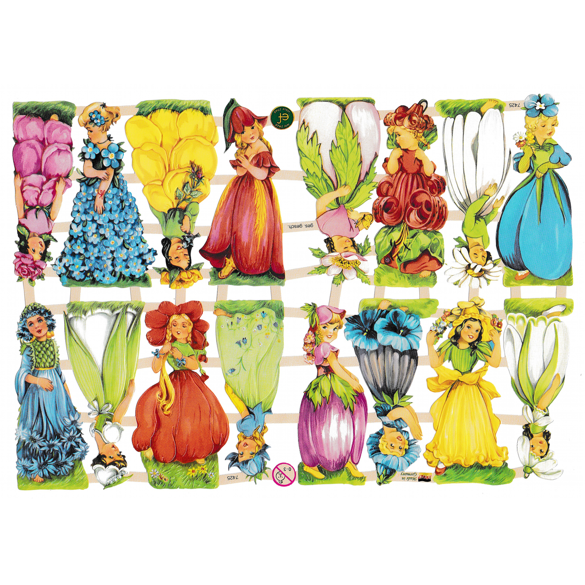Die Cut Paper Scraps - Victorian Flowers | 29 image 0