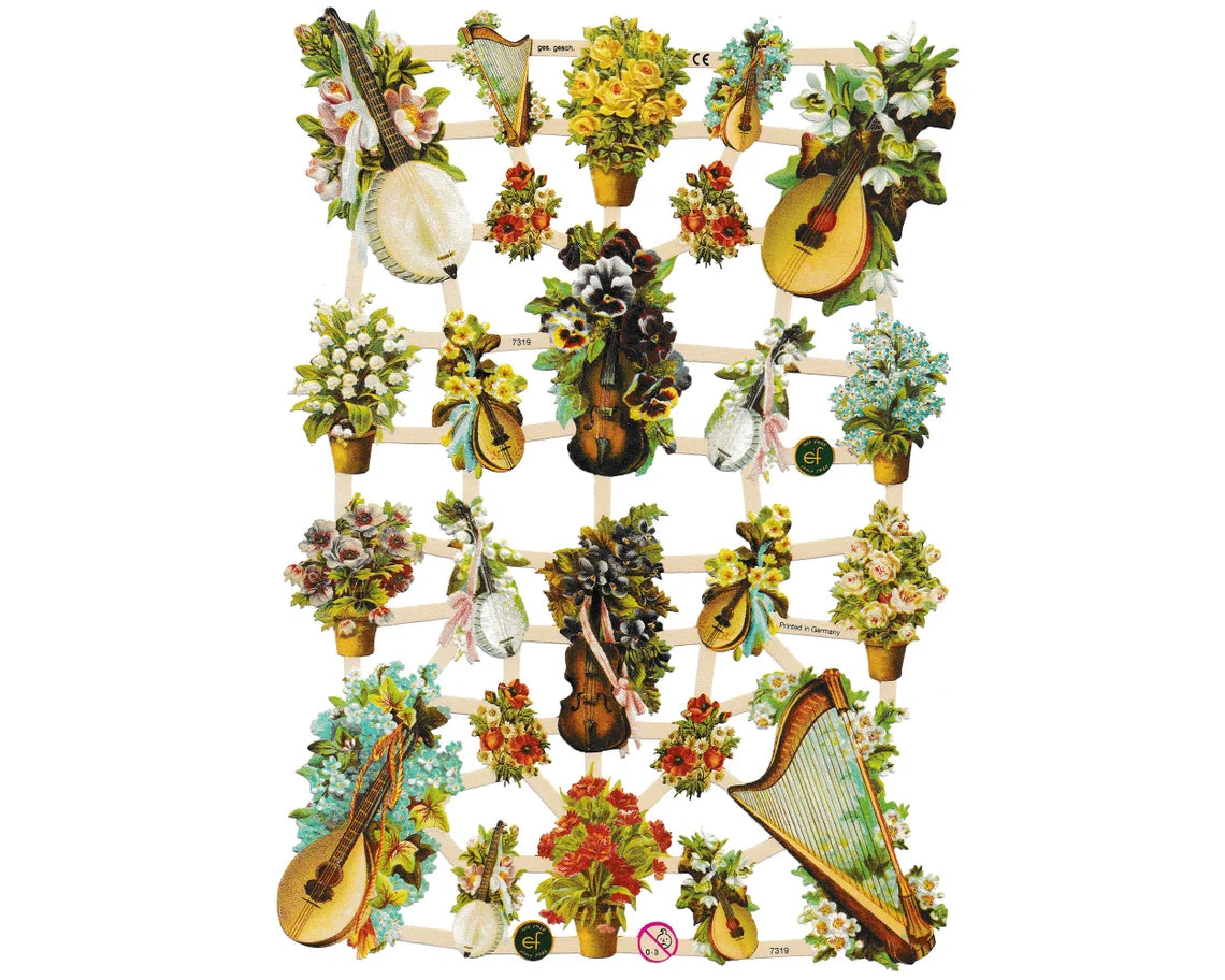 Die Cut Paper Scraps - Victorian Flowers | 32 image 0