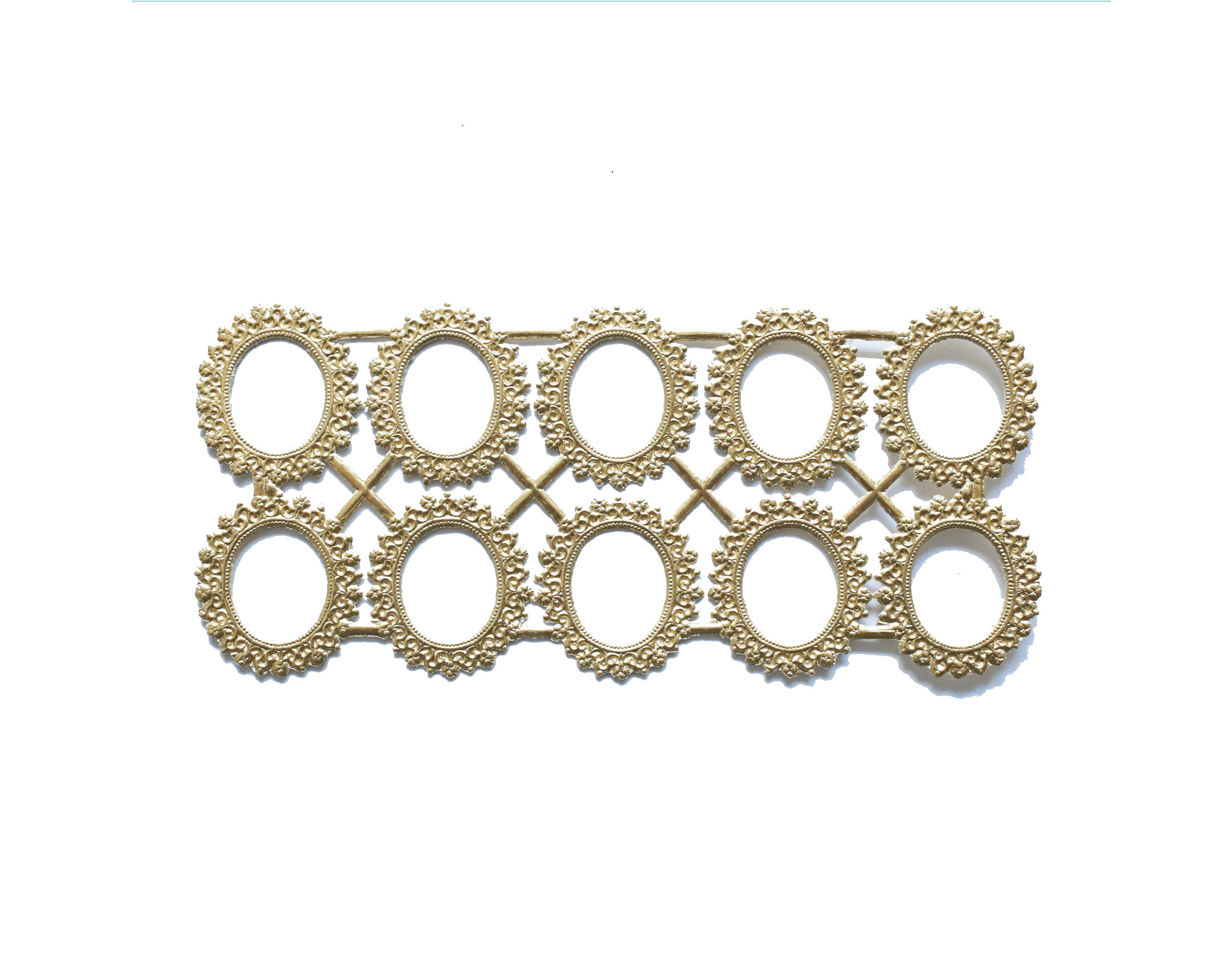 Dresden Ornaments - 10 Small Oval Frames image 0