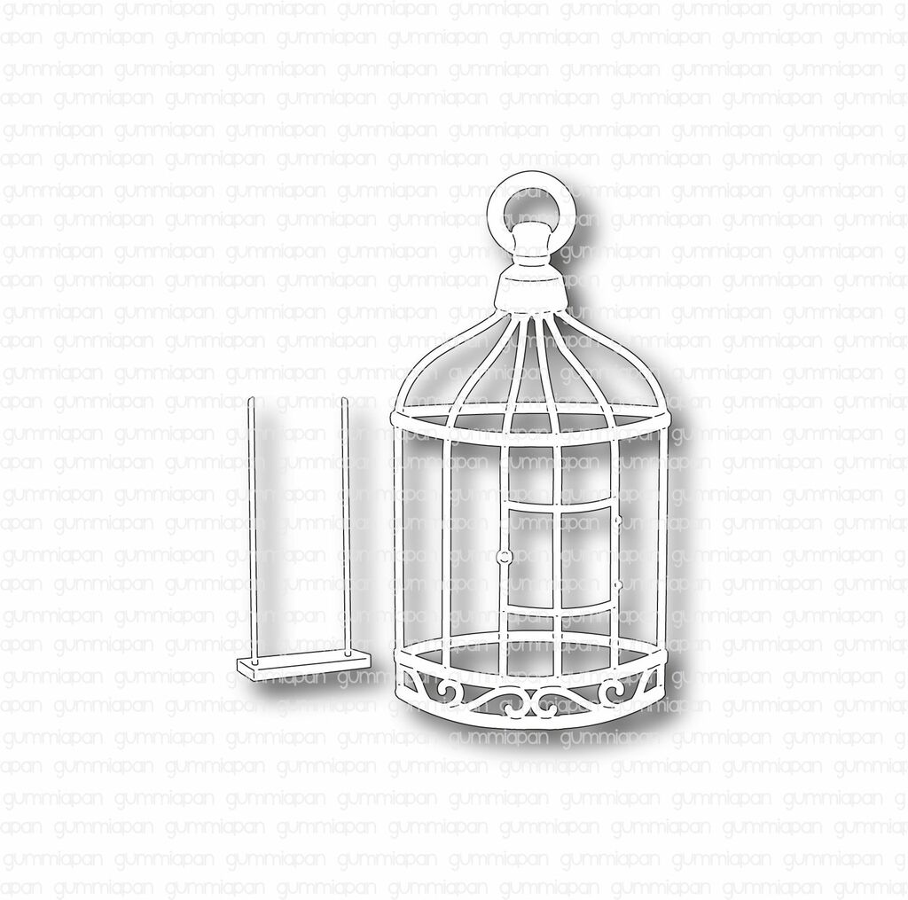 Gummiapan - Bird Cage with Swing