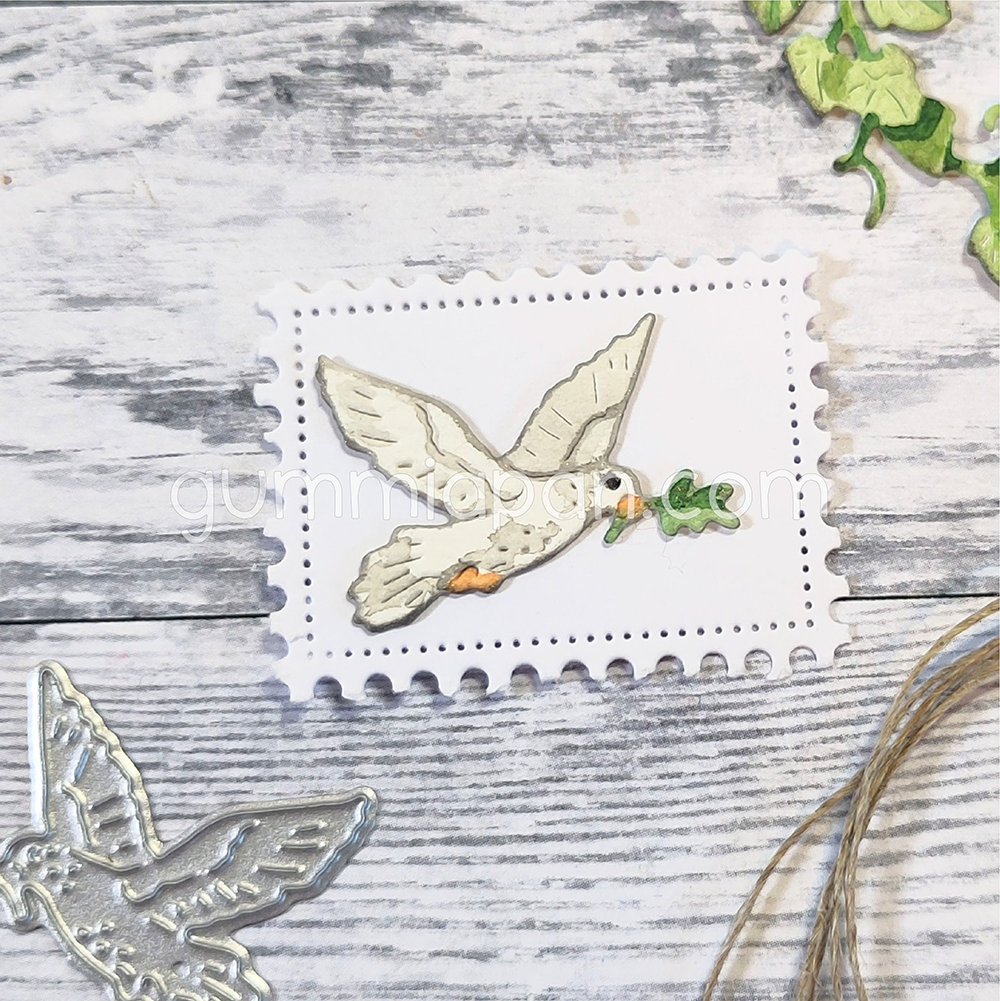 Gummiapan - Dove with Twig