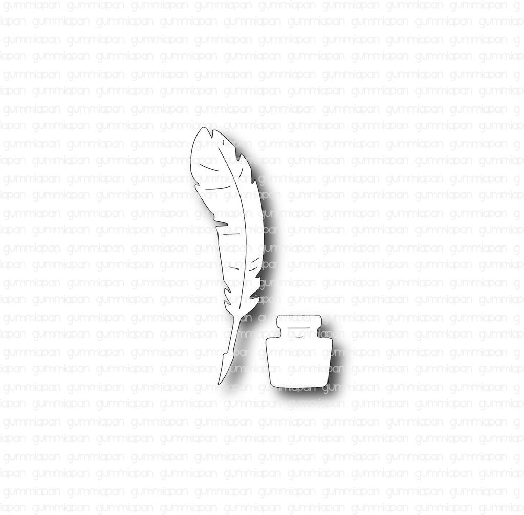 Gummiapan - Feather with Ink