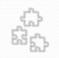 Gummiapan - Puzzle Pieces Outlines