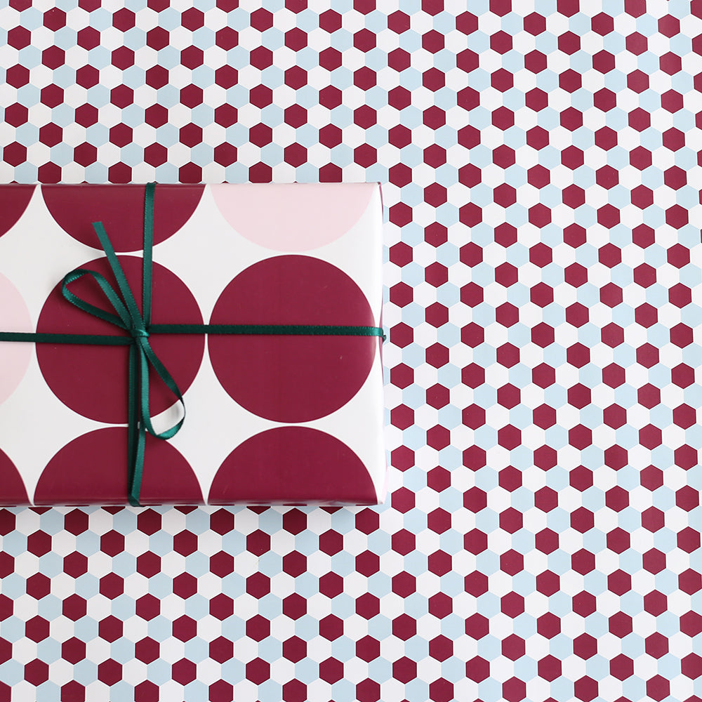 A3 Double Sided Paper – Hexagons and Circles
