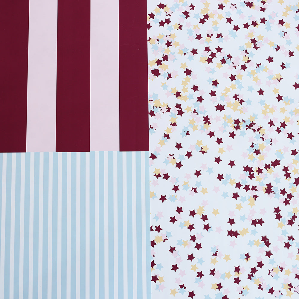 A3 Double Sided Paper - Stripes and Stars