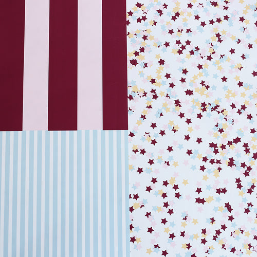 A3 Double Sided Paper - Stripes and Stars