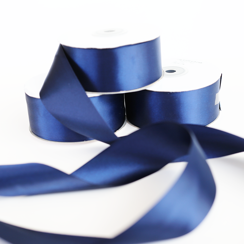 38mm Satin Ribbon – Navy Blue