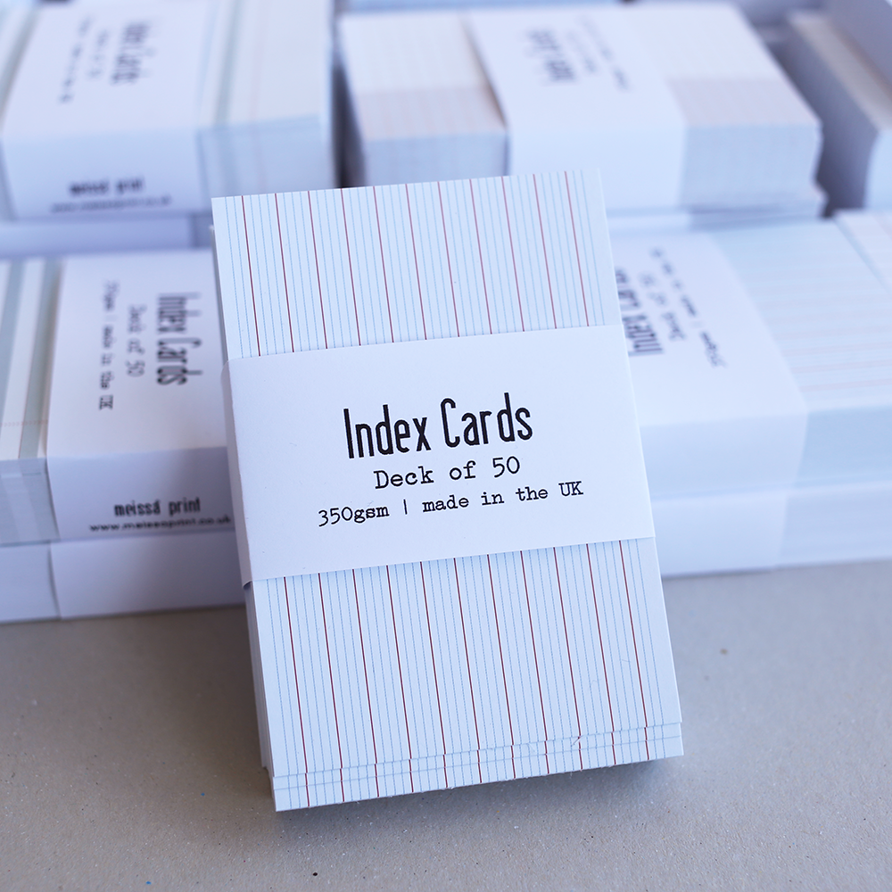 A7 Index Card - French Lines
