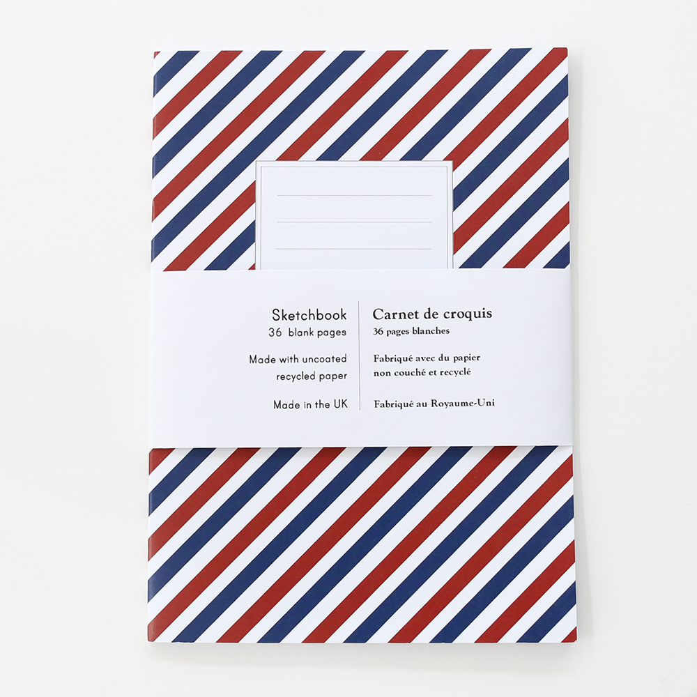 Sketchbook | Stripes Blue Red