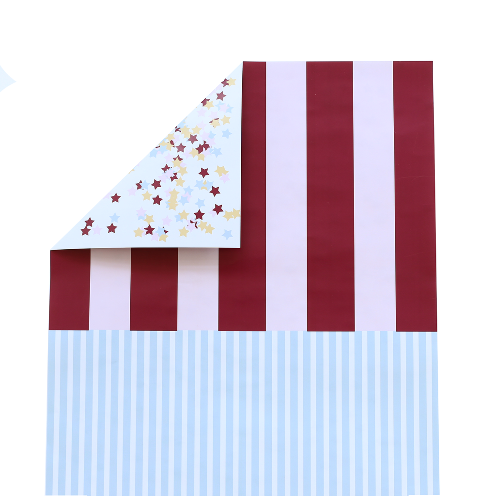 A3 Double Sided Paper - Stripes and Stars