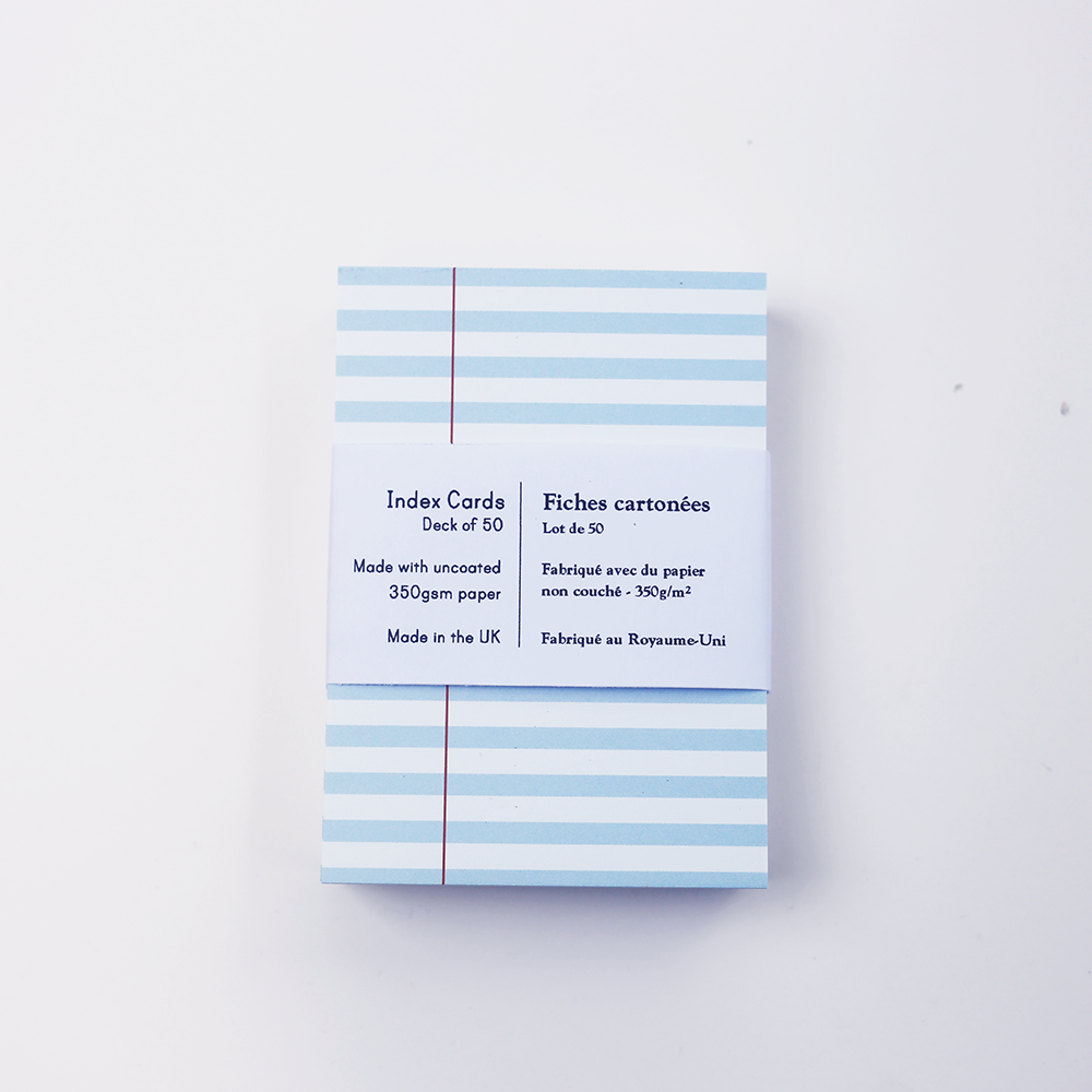 A7 Index Card - To Do blue
