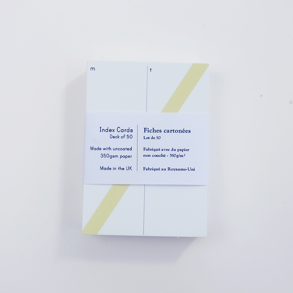 A7 Index Card - Week on a card