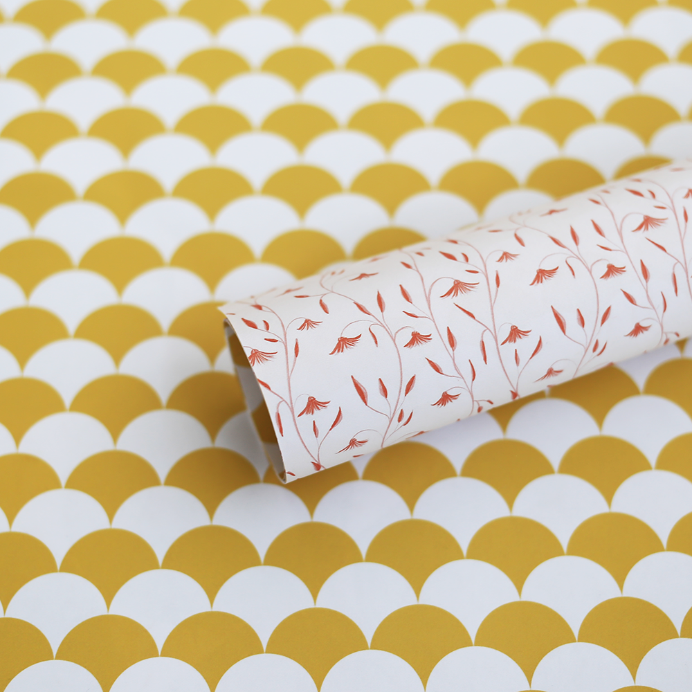 Meissa | Double-sided Yellow Bow and Red Flower Paper