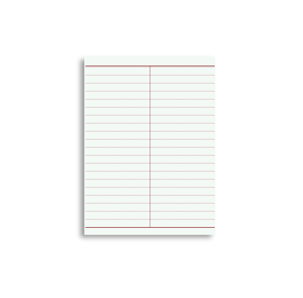 A7 Index Card - Vocabulary Cards
