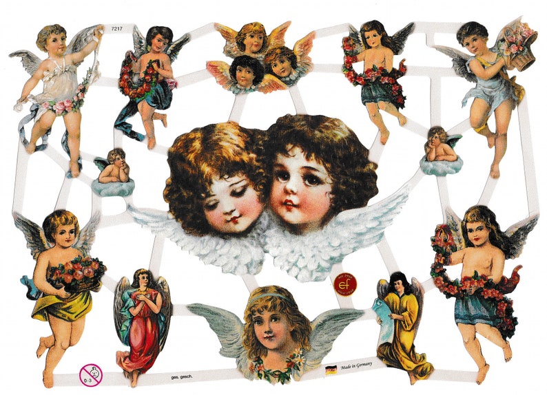 Die Cut Paper Scraps - Angels | 175 image 0