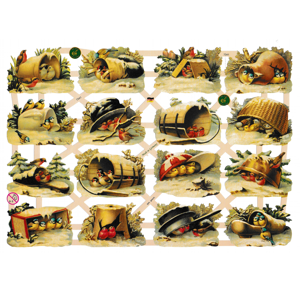 Vintage Lithography Sheet Birds | 114 image 0