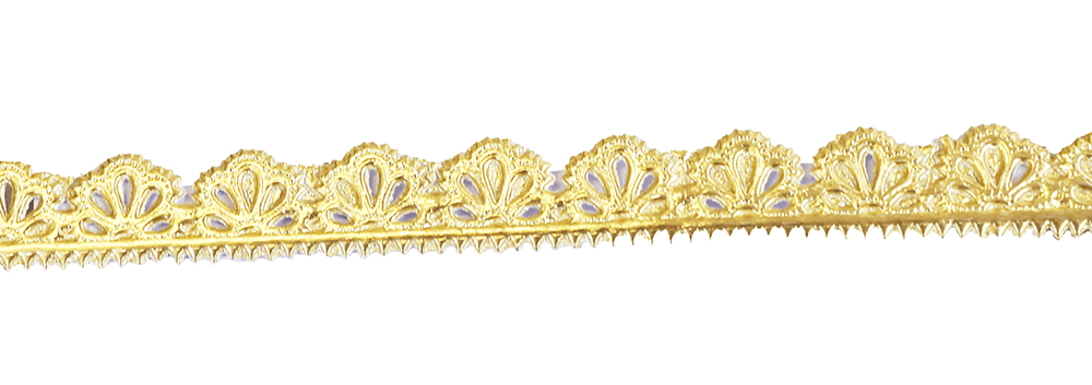 Dresdner Ornaments -8 Flower Trims Gold | DO11 image 0