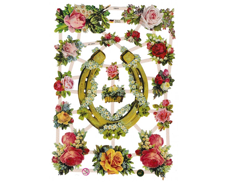 German Paper Scraps Horseshoe | 176 image 0