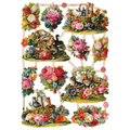 Vintage Lithography Sheet Flowers | 86 image 0